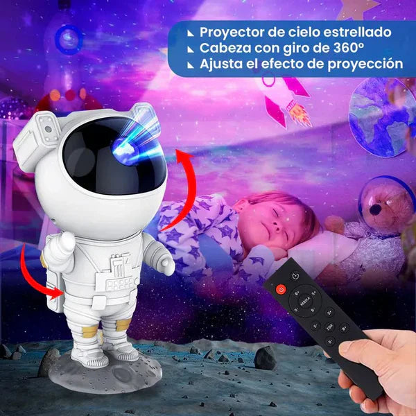 Proyector Astronauta – Luz Galaxia – Ambiente Relajante Nocturno en Minutos