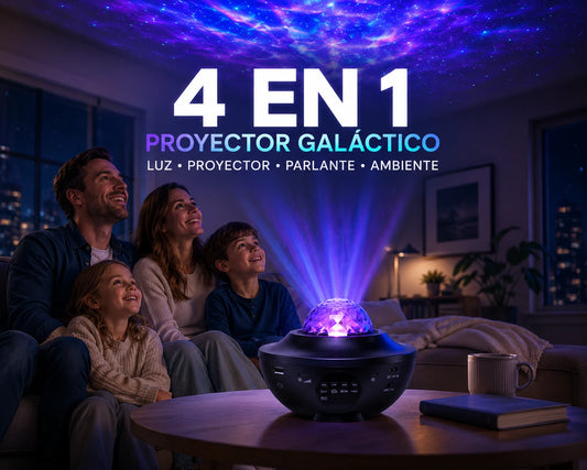 NoctiLux Transforma tu Cuarto en un Cielo Estrellado Proyector de Estrellas 4 en 1