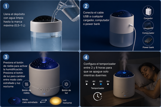 StarGlow MagicMist — Duerme mejor, respira mejor, vive mejor