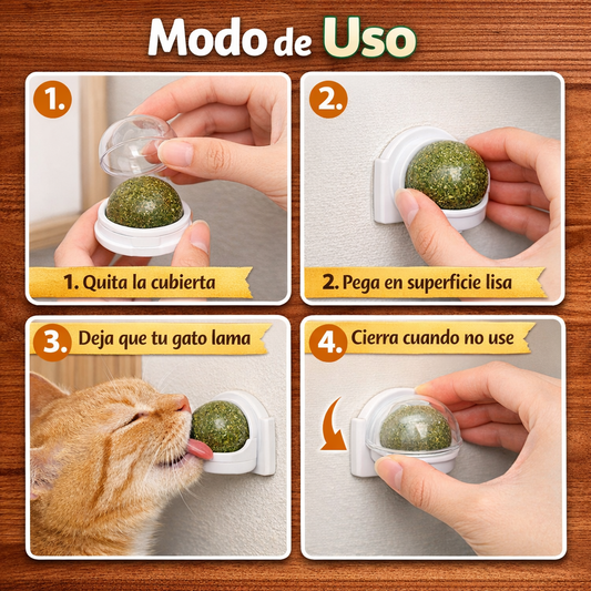 Bola Catnip Natural - Estimula y Entretiene - Diversión y Bienestar en Minutos