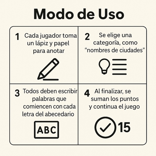 Juego Electrónico de Palabras Basta 3.0 – Rondas Rápidas – Une a tu Familia en 1 Minuto