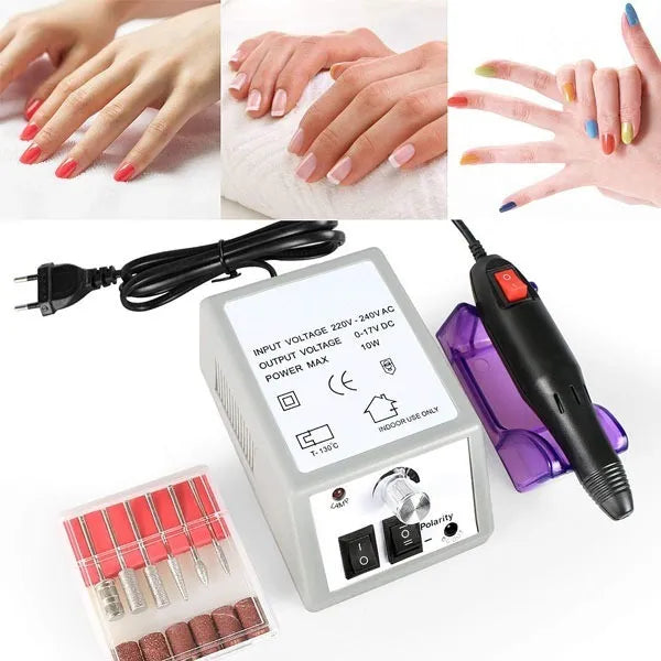 Torno Eléctrico para Uñas – Manicure Profesional – Uñas perfectas en casa desde el primer uso