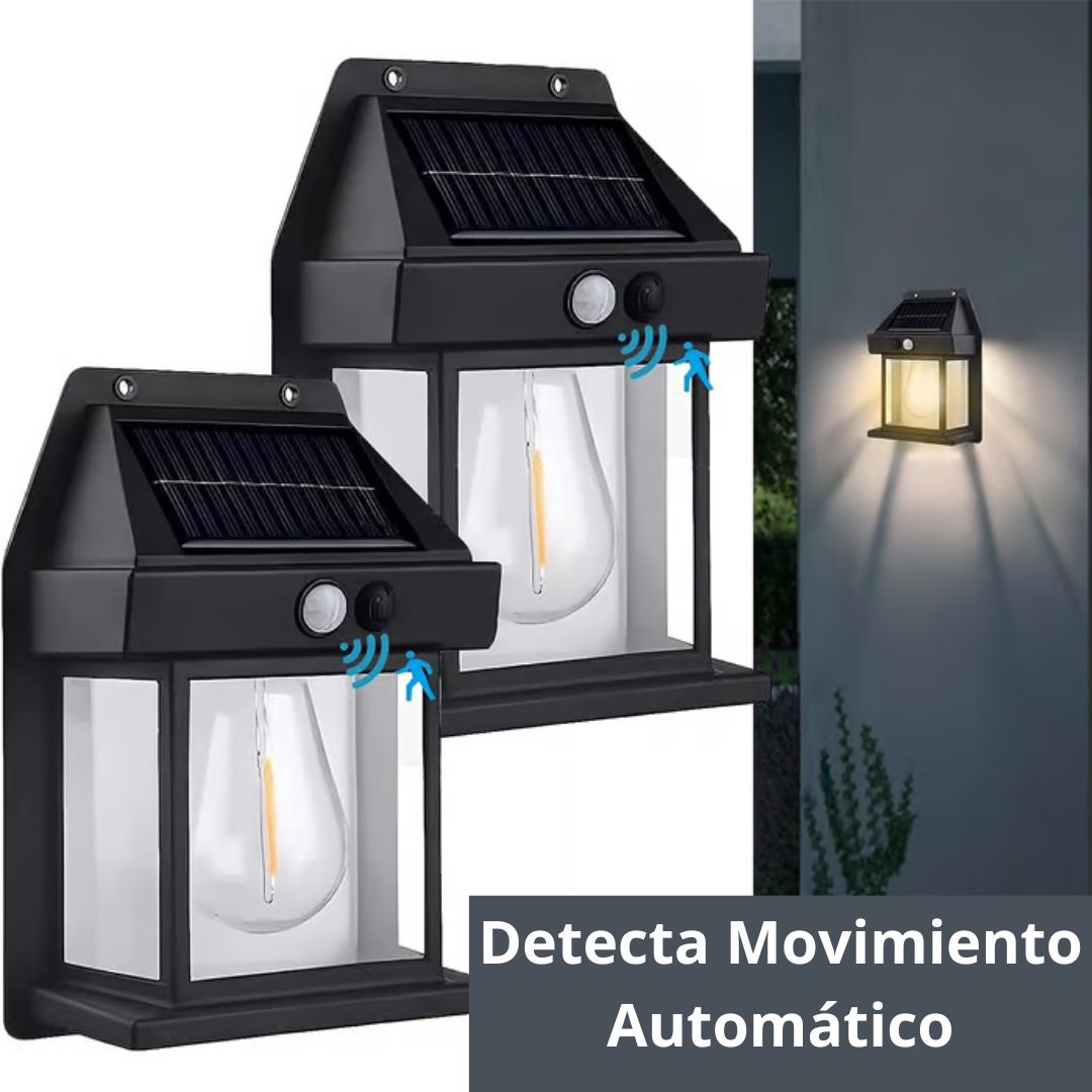 Promo: 2x1 Lámpara Solar de Pared – Ilumina Automáticamente – 2x1 para proteger tu hogar