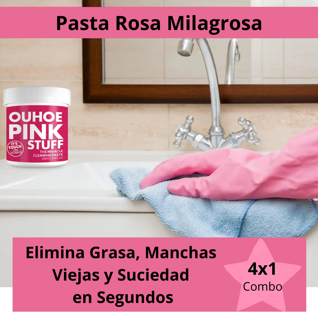 PACK: Pasta Rosa 4x1 - Tu casa como nueva sin esfuerzo