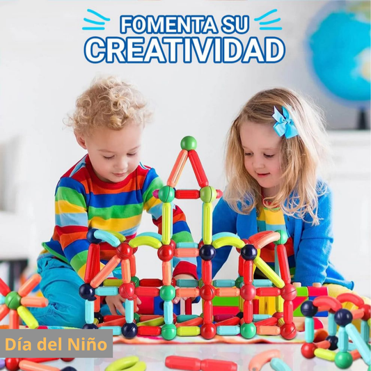 72 Piezas Barras Magnéticas XL – Estimula su creatividad – Regalo Perfecto Día del Niño