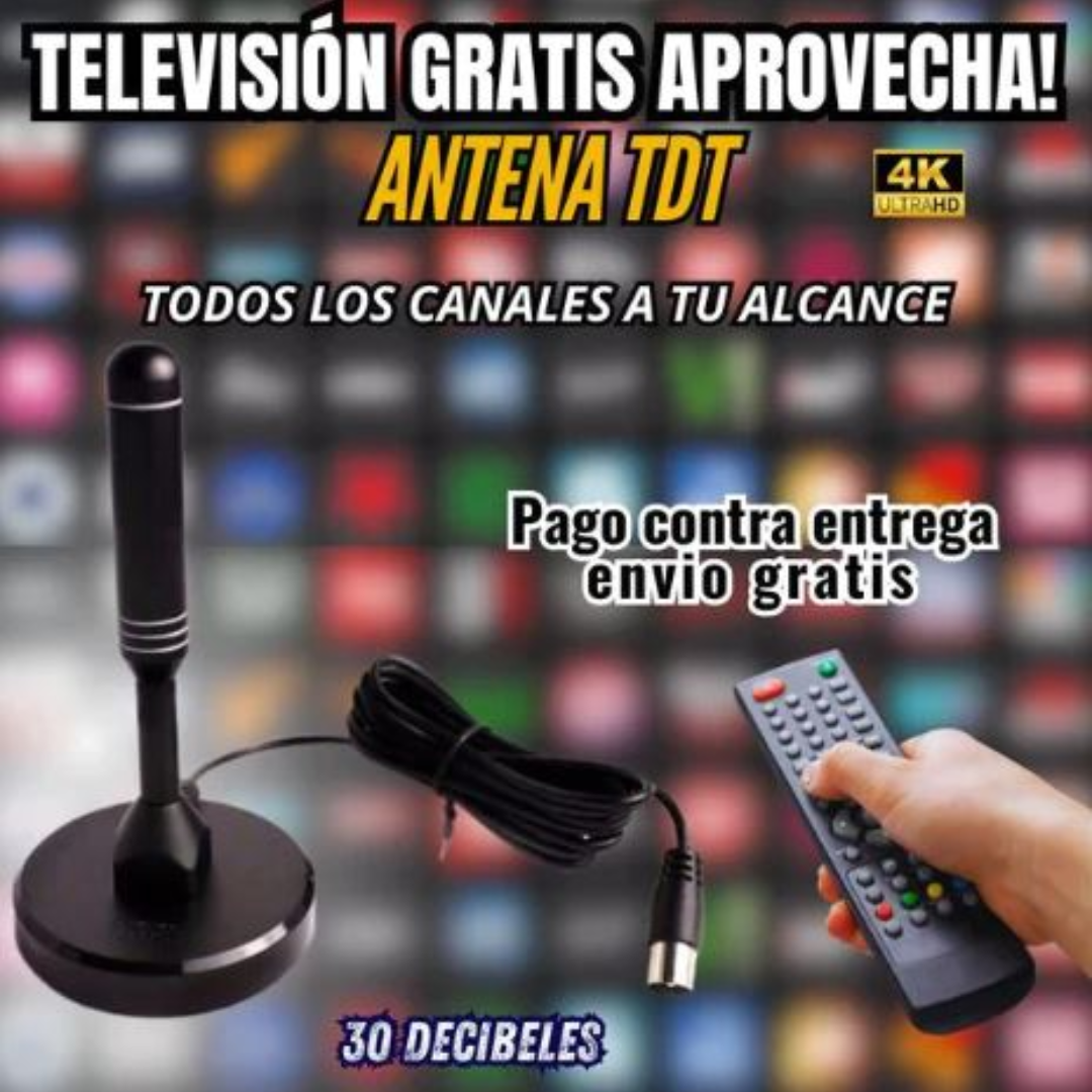 Antena Digital HD – Capta Canales Nacionales Gratis – Disfruta TV en Alta Definición