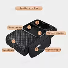 Reposabrazo para Auto – Alivia el Codo al Manejar – Con Organización Incluida en un Solo Accesorio