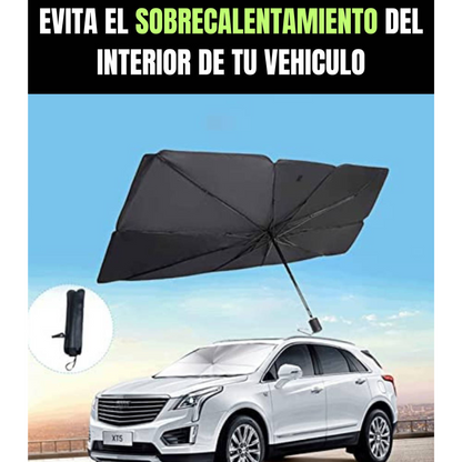 Parasol Retráctil Automático – Bloquea el Calor – Mantén tu Auto Fresco en Segundos