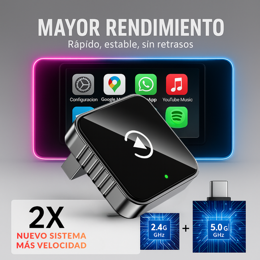 Adaptador HDMI Inalámbrico – Proyección Instantánea – Pantalla Inteligente en Segundos