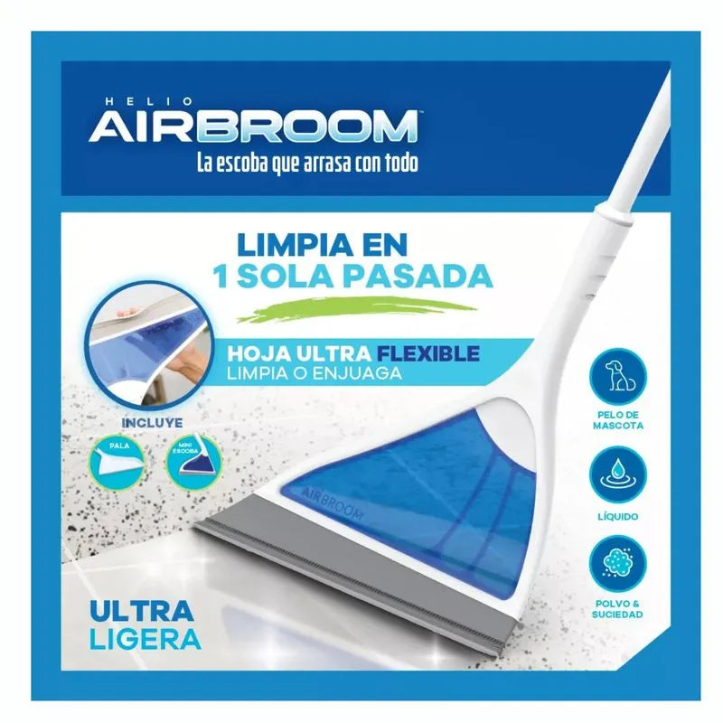 Set de Limpieza Helio AirBroom – Barre, seca y atrapa pelos – Deja tu hogar impecable en minutos