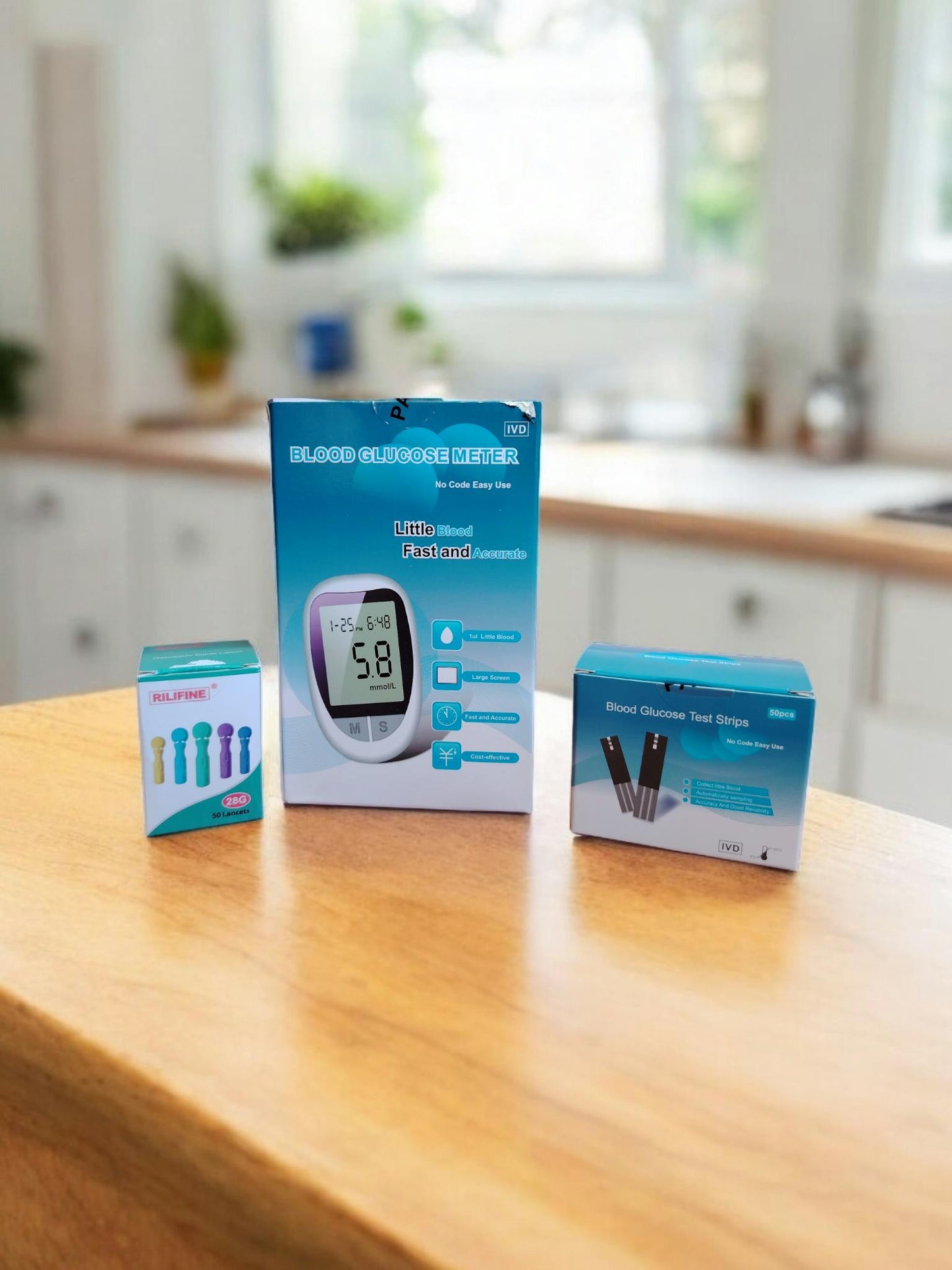 Kit Glucómetro Digital – Monitoreo Diario – Resultados precisos al instante