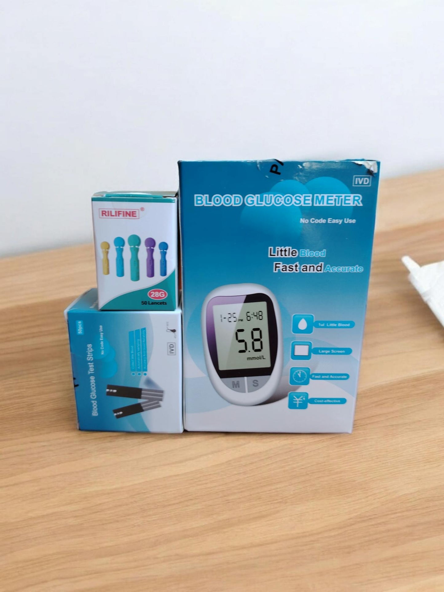 Kit Glucómetro Digital – Monitoreo Diario – Resultados precisos al instante