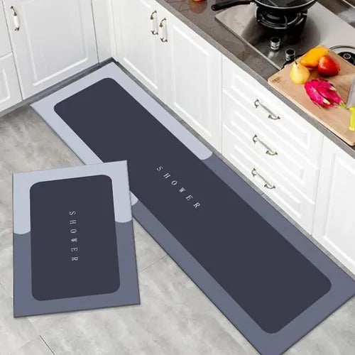 2x1: Tapete Absorbente Antideslizante – Seca al Instante – Piso Seguro en Segundos