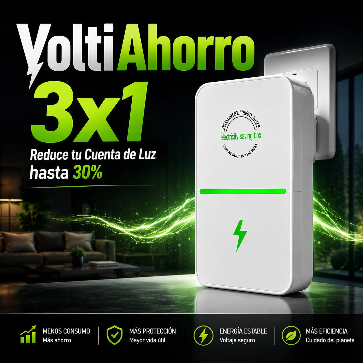 VoltiAhorro 3x1 - Reduce tu Cuenta de Luz hasta 30%