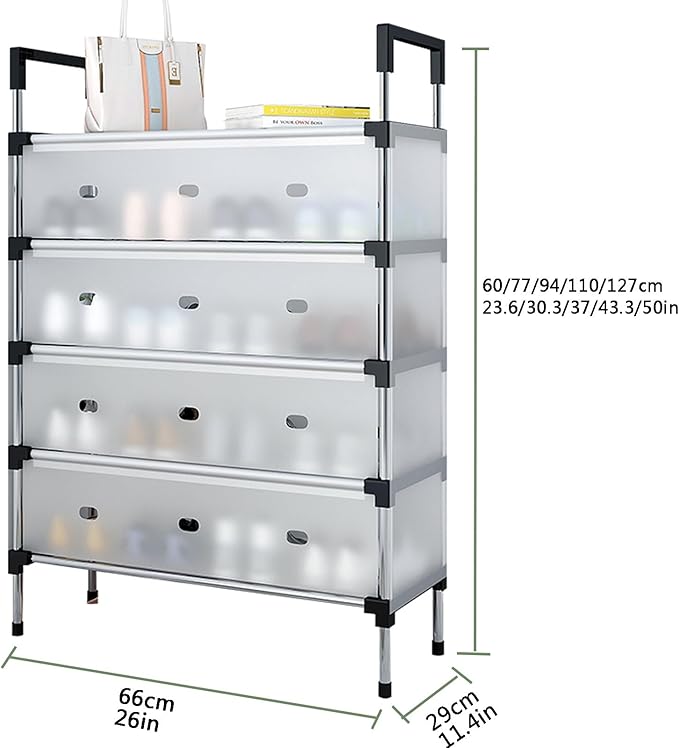 Zapatera 6 Niveles 2 en 1 - Organiza 21 Pares - Orden Visible en Minutos