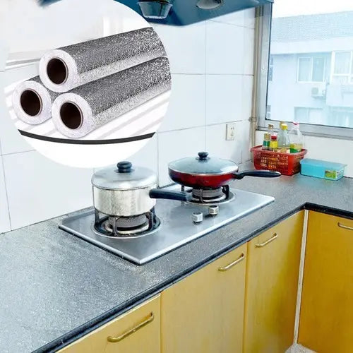Papel Adhesivo de Aluminio 2x1 – Cocina Siempre Impecable