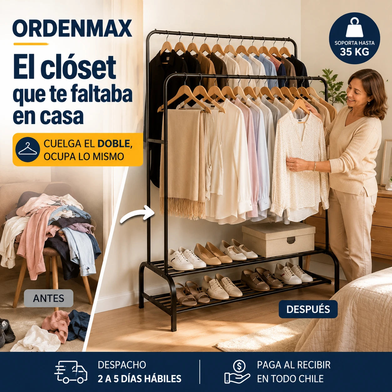 OrdenMax – El clóset que te faltaba en casa