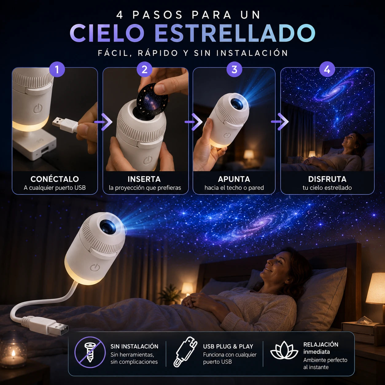 StellaGlow — Transforma cualquier pieza en un cielo estrellado