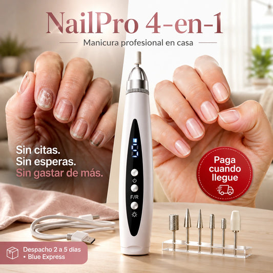 NailPro 4-en-1 — Manicura Profesional en Casa Sin Citas