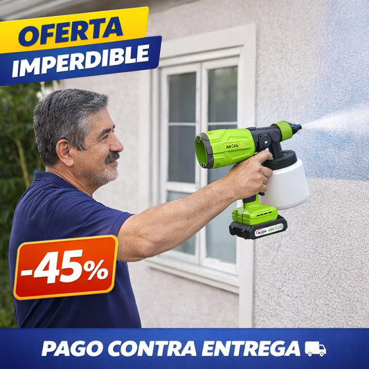 Pistola Pulverizadora Pintura – Inalámbrica – Renueva tu Casa en Menos Tiempo y sin Gastar de Más