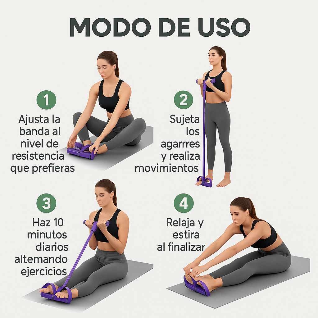 Bandas Elásticas Pro – Entrena sin máquinas – Recupera fuerza y movilidad en solo 10 minutos al día