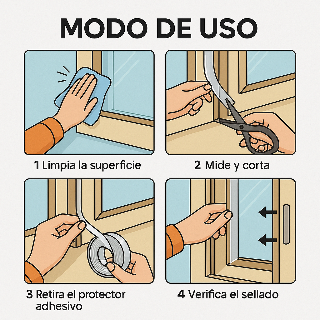 Cinta Selladora Alien Seal – Bloquea el Frío – Mantén tu Hogar Cálido y Ahorra Energía en Minutos