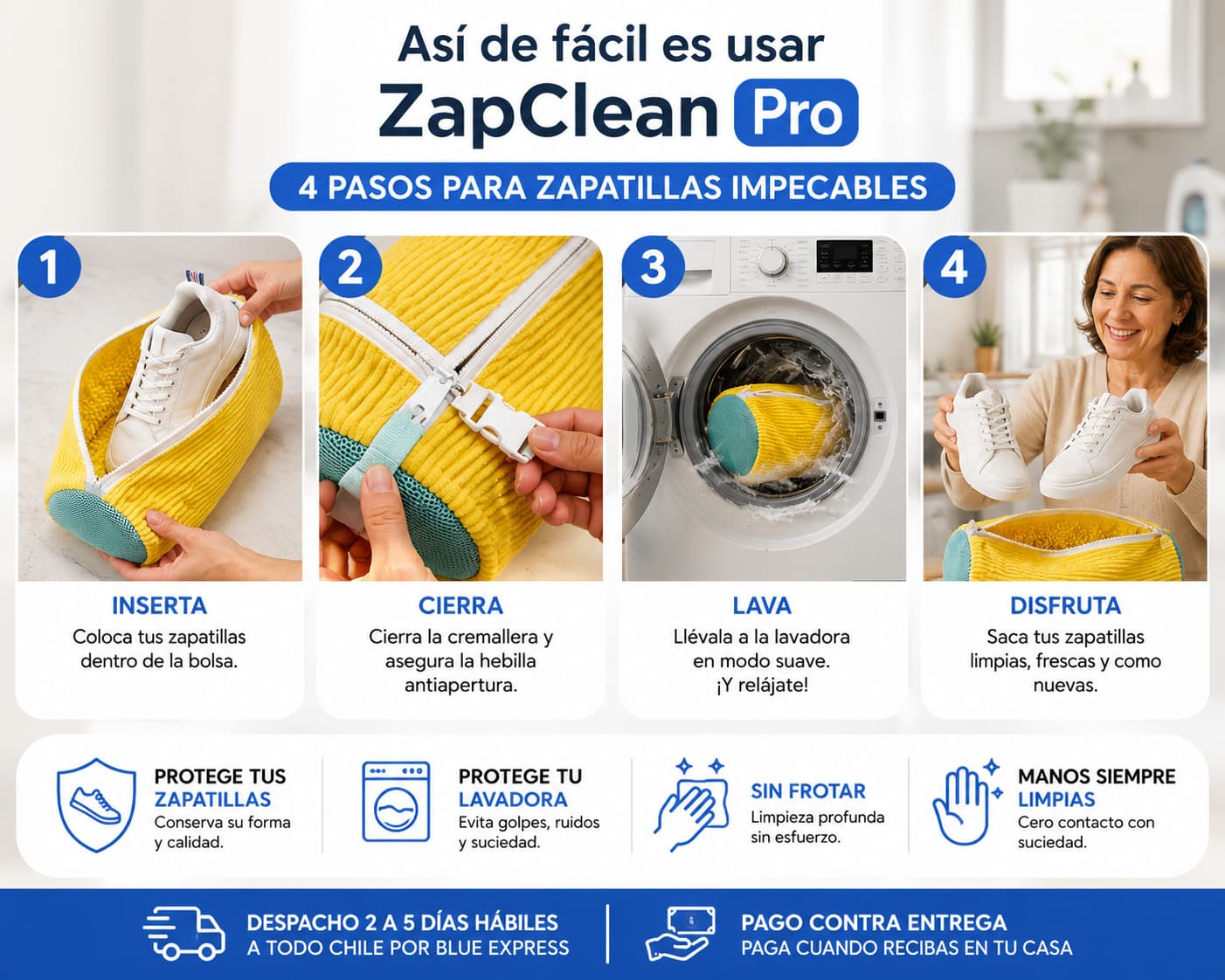 ZapClean Pro - Lava tus Zapatillas sin Dañarlas