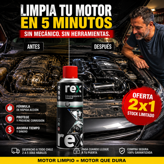 MotorClean Pro - Limpia tu Motor al Instante, Sin Manchar Nada