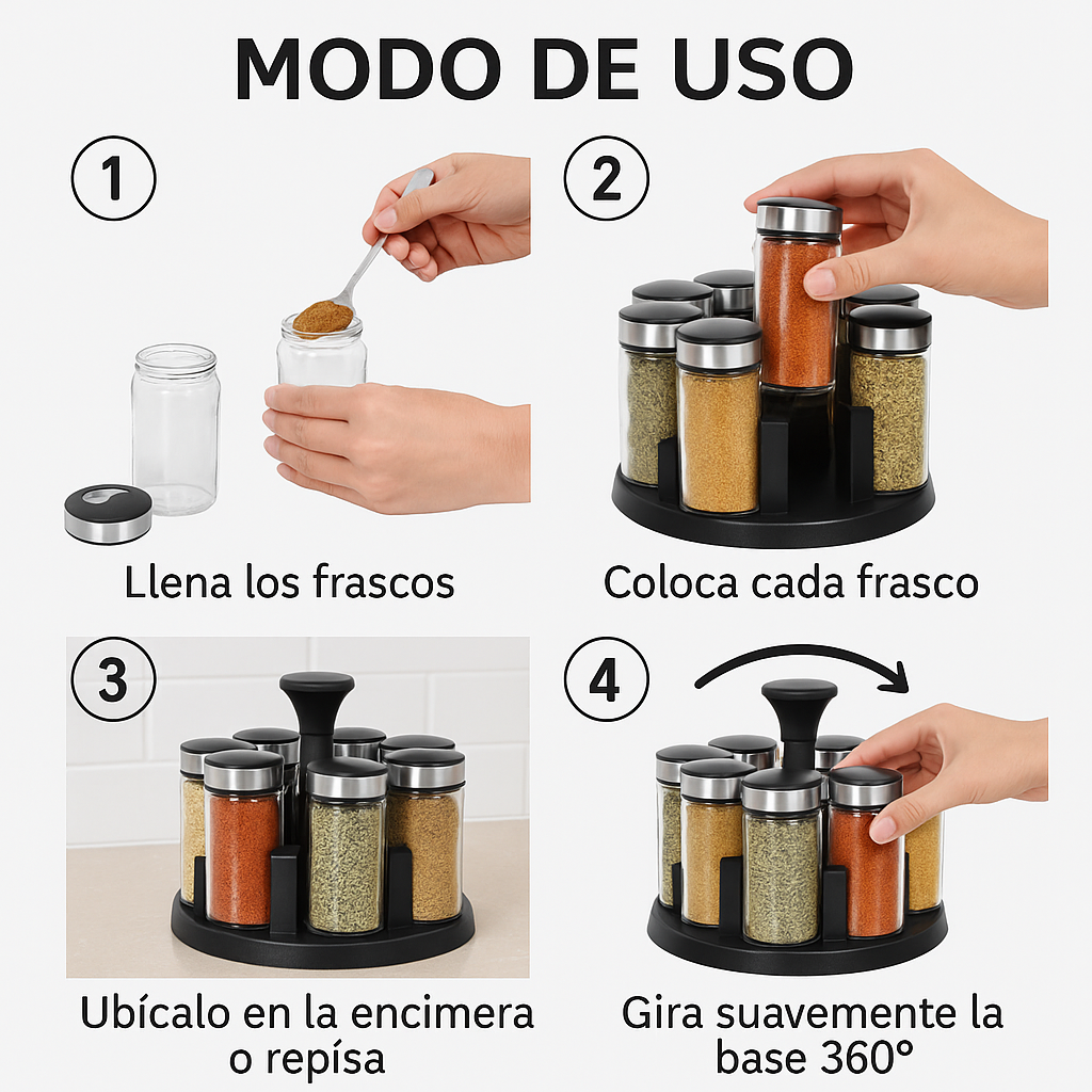 🏠 ESPECIERO GIRATORIO 360° – PROMO NAVIDEÑA 2×1 🎁