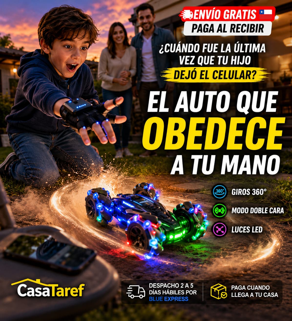 GestureCar Pro - El Auto RC que se Controla Solo con tu Mano
