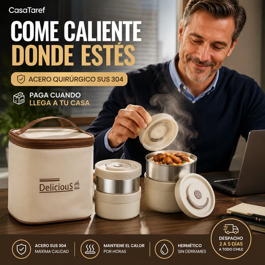 PortaVianda SUS 304 — Come Caliente Donde Quieras
