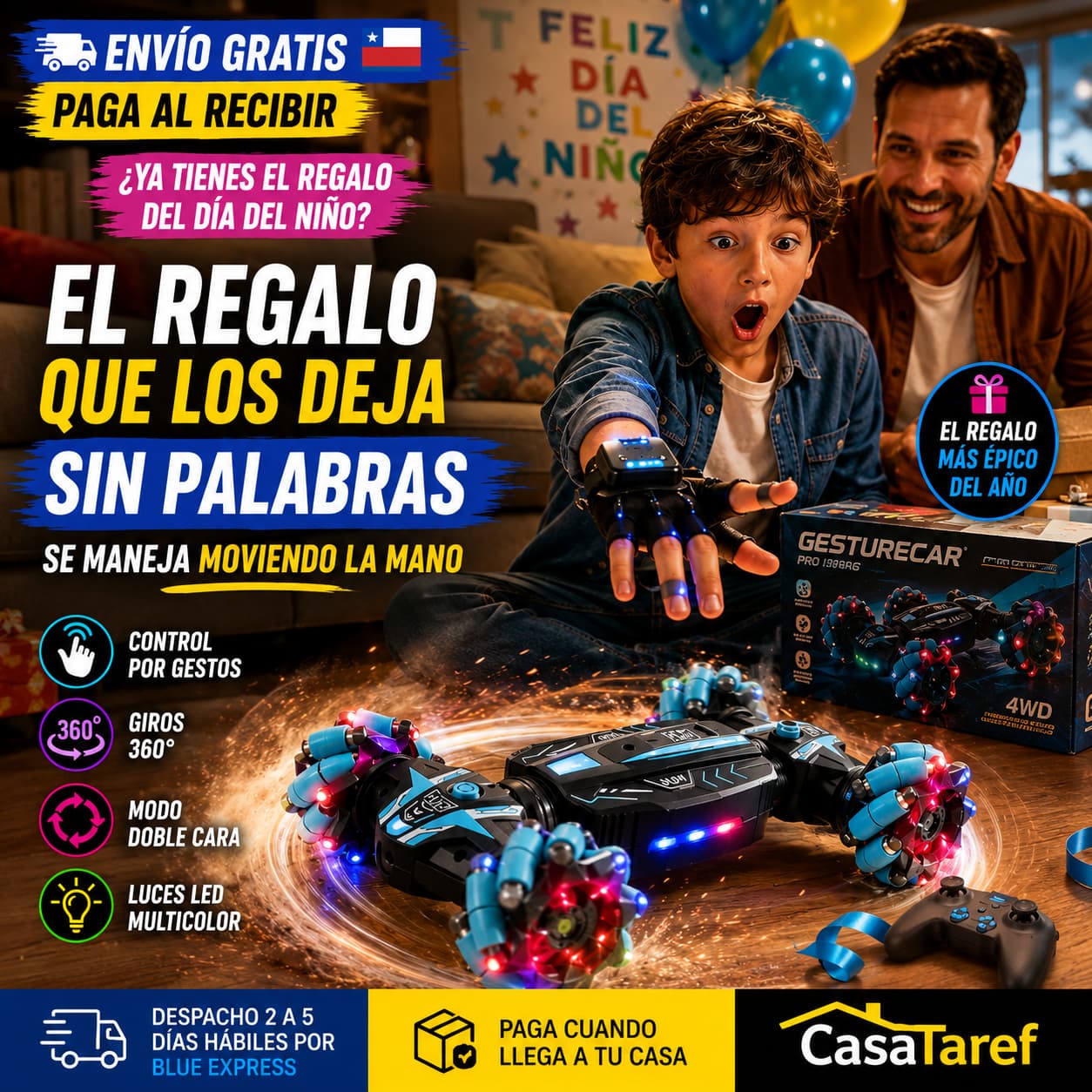 GestureCar Pro - El Regalo del Día del Niño que los Deja sin Palabras