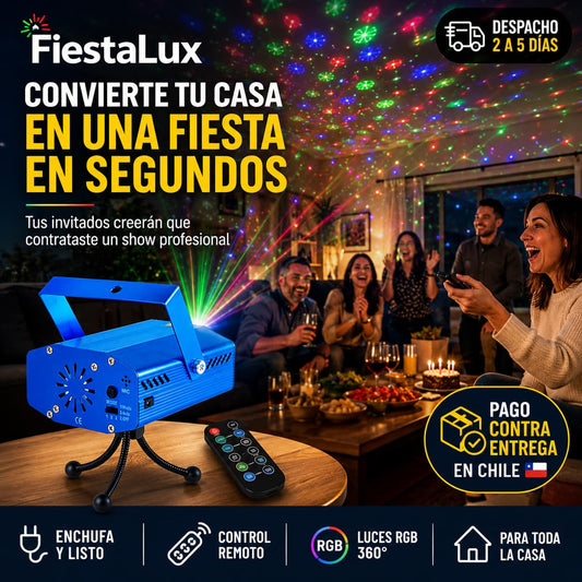 FiestaLux - Convierte tu casa en una fiesta en segundos