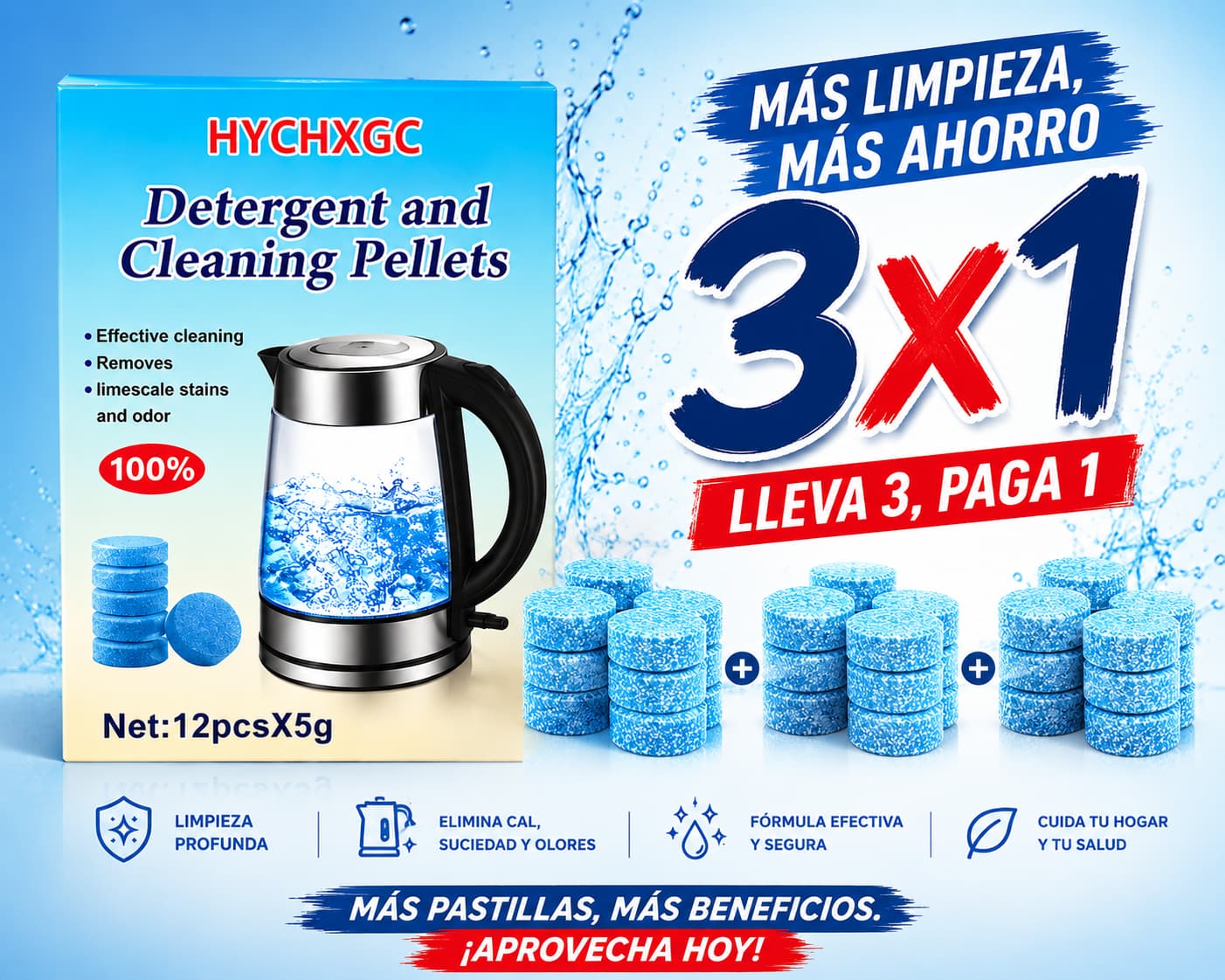 HerviPure 3x1 — 2 Años de Hervidor Impecable, sin Esfuerzo