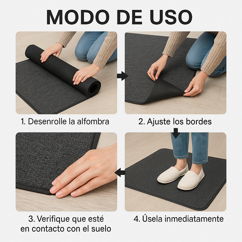 Alfombra Gruesa Anticaídas – Estabilidad y Comodidad – Camina Seguro y Sin Fatiga en 1 Semana