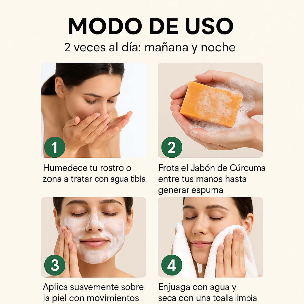 2x1: Jabón Natural de Cúrcuma – Promoción Especial CYBERDAY