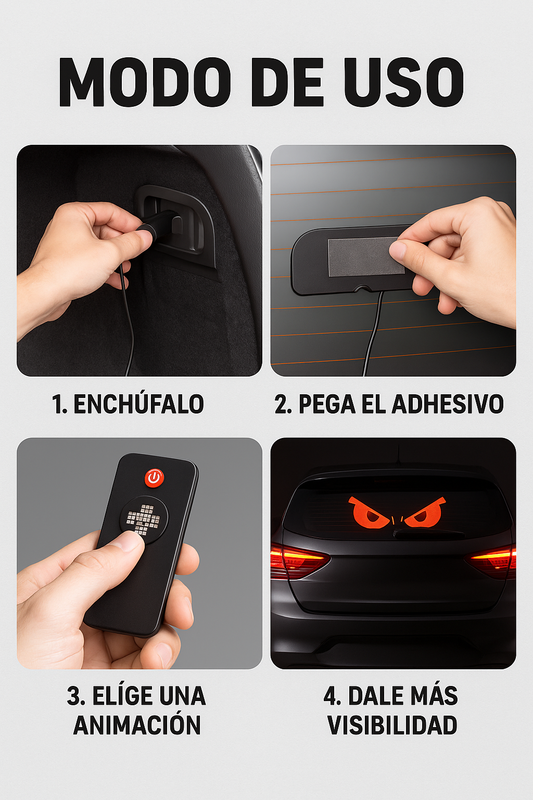 Devil’s Eye LED Panel – Mirada Iluminada – Destaca y mejora tu visibilidad en segundos