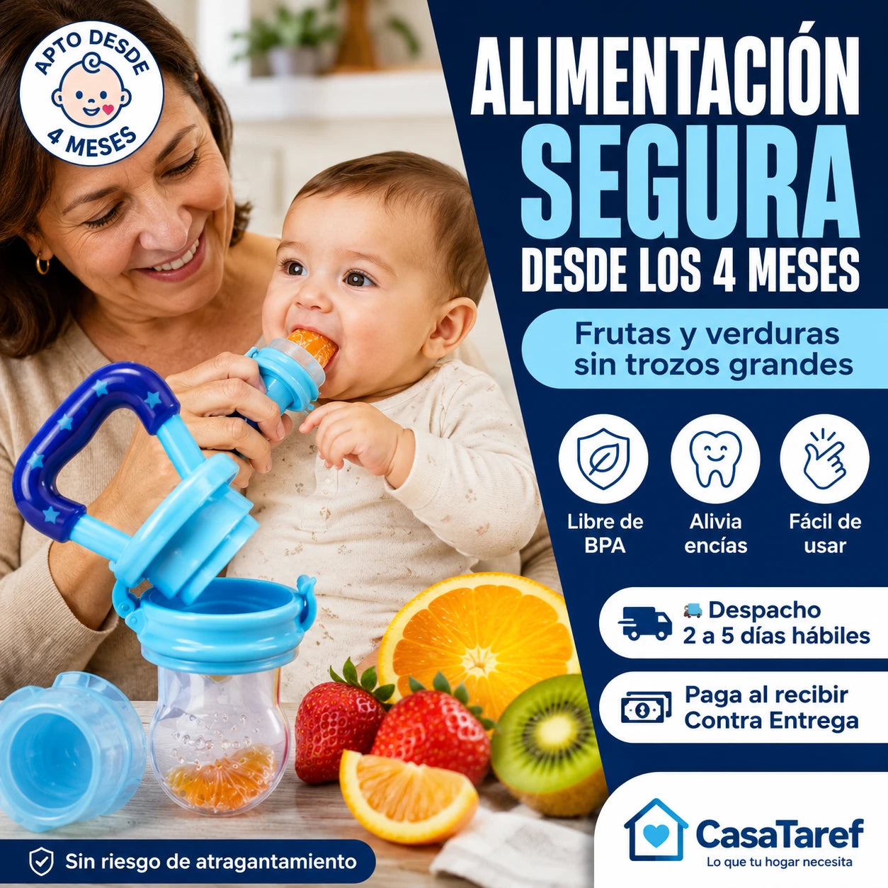 NutriChup 2x1 - Alimenta a tu bebé sin riesgo de atragantamiento