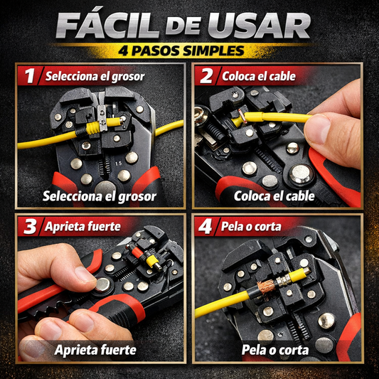 Alicate Multifuncional Pelacable – Corta y Pela Cables – Regala Precisión en Minutos