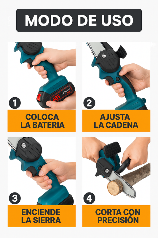 Mini Sierra Inalámbrica + Llave Multifuncional – Corta, Arregla y Repara al Instante – Ahorra Tiempo y Dinero en tu Hogar