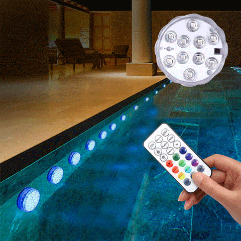 Luz LED Subacuática – Iluminación de Piscinas y Jardines – Transforma tus espacios en minutos