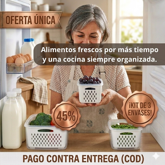 FreshBox Pro - Tus Frutas y Verduras Frescas el Doble de Tiempo