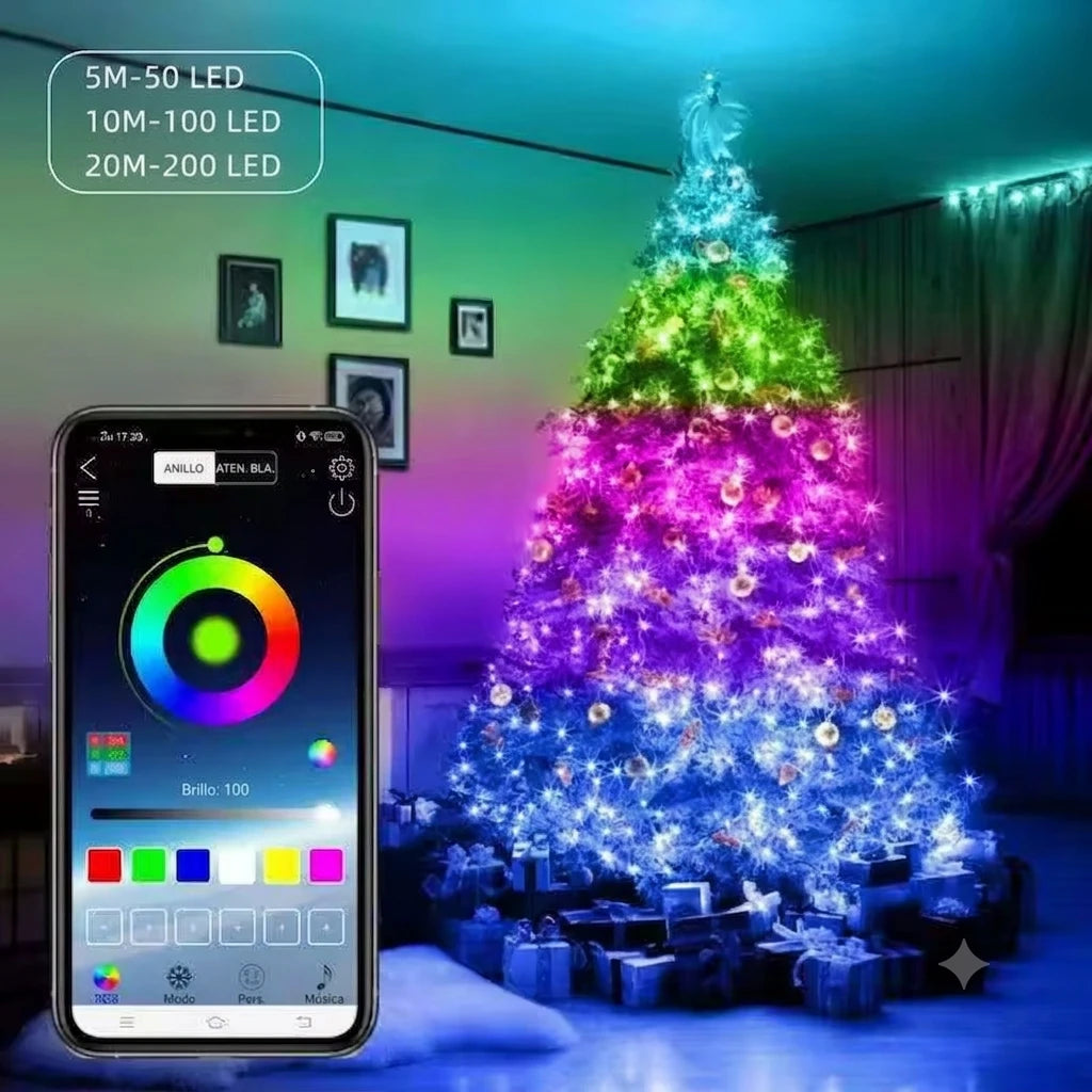 Tira Luces Led Rgb Con Bluetooth Control