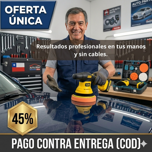 Pulidora Inalámbrica para Autos – Pule y Encera en Minutos – Brillo Profesional desde el Primer Uso