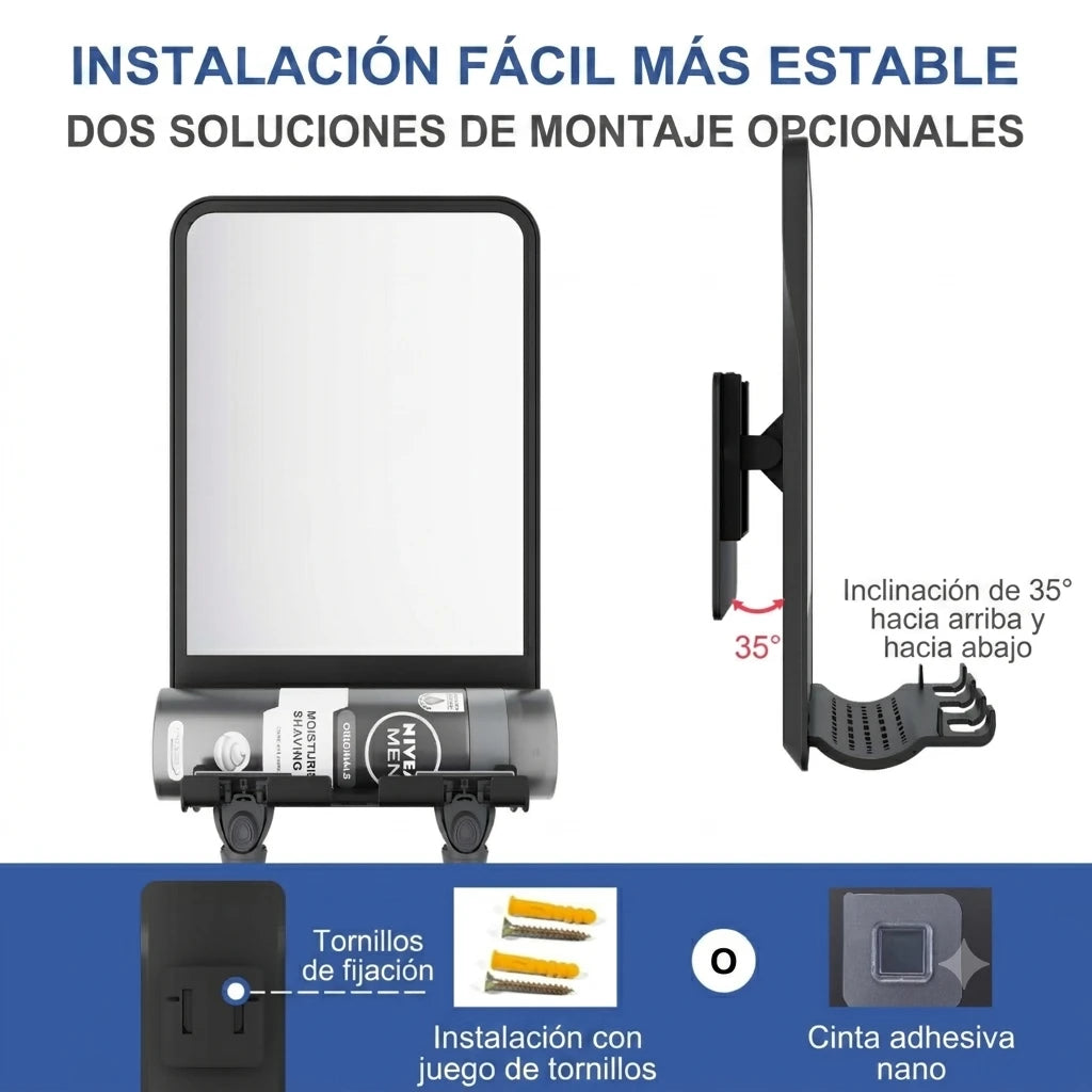 ClaraVista – El Espejo que Nunca se Empaña en la Ducha