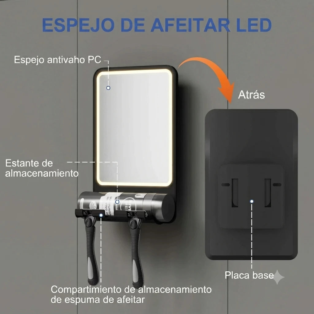 ClaraVista – El Espejo que Nunca se Empaña en la Ducha