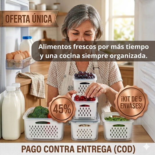 FreshBox Pro - Tus Frutas y Verduras Frescas el Doble de Tiempo