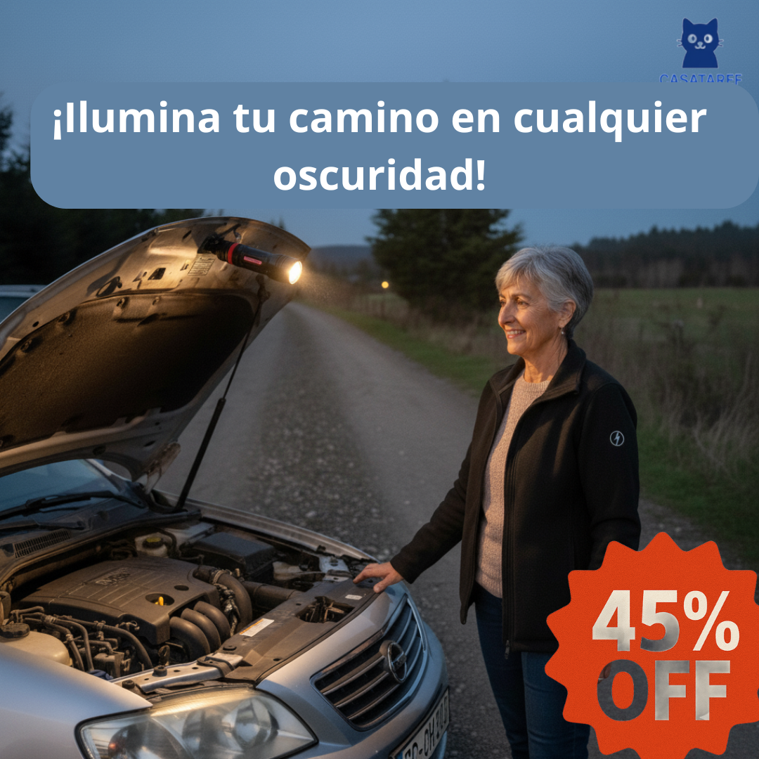 Linterna Multifuncional  – Mantén a tu familia segura en carretera y hogar al instante