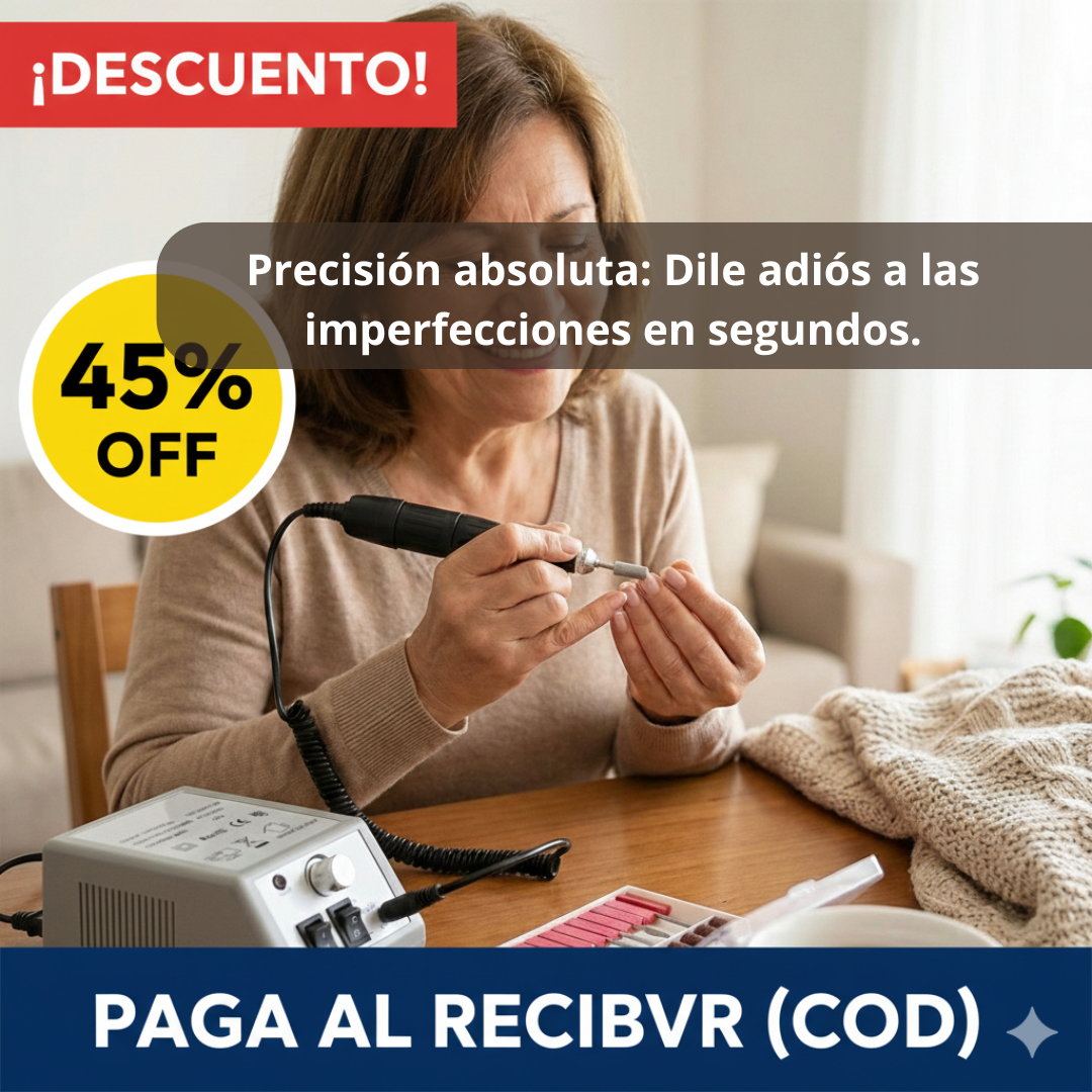 Torno Eléctrico para Uñas – Manicure Profesional – Uñas perfectas en casa desde el primer uso