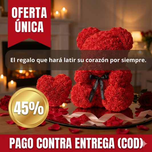 Oso de Rosas EVA – Regalo Romántico – Sorpréndela Este San Valentín
